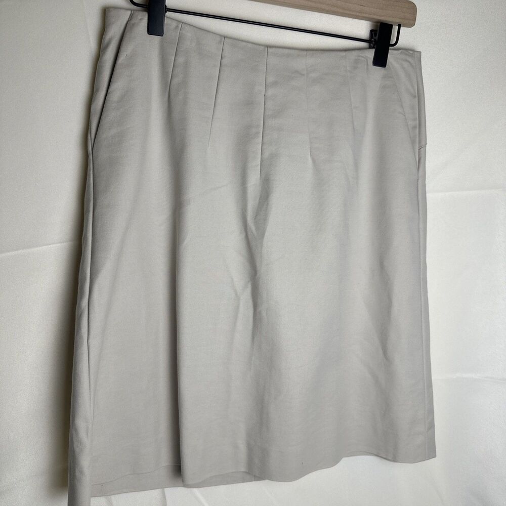 Banana Republic Women's Size 4 Khaki Stretch Pockets Khaki Pencil Skirt